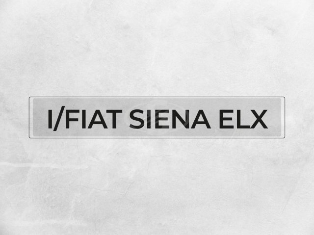 I/FIAT SIENA ELX, 01/01 — foto do lote